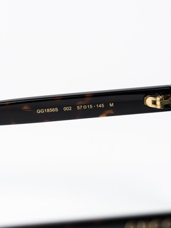 Gucci Women Sunglasses Havana Green Pilot GG1856S 002 NEW AUTHENTIC main image 8